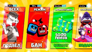 разрабы ВЕРНУЛИ 5 000 гемов! Бан за ДУЭЛИ! Драко в ПОДАРОК! Кубик увалил! Новости Лайна Бравл Старс