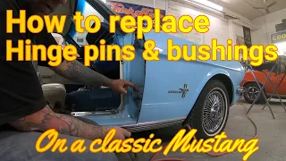 How to replace door hinge pins & bushings on a classic car