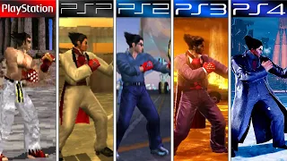 Tekken Series - PS1 vs PSP vs PS2 vs PS3 vs PS4 (Generations Comparison)