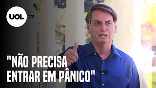 BOLSONARO DIZ QUE EXAME PARA COVID-19 DEU POSITIVO. ASSISTA A TRECHO DA ENTREVISTA COLETIVA