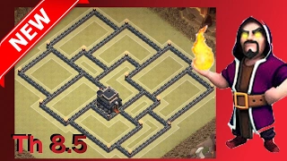 New Th9/Th8.5 Anti-3 Star War Base! The Slasher - Anti- Hog, Golavaloon & Gowipe | Clash Of Clans