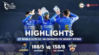 ILT20 S2 | हिंदी - HIGHLIGHTS | Nicholas Pooran और Colin Munro | MIE vs DV - T20 | 4th Feb