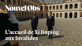 Chine et France : les deux hymnes retentissent aux Invalides pour l'accueil de Xi Jinping