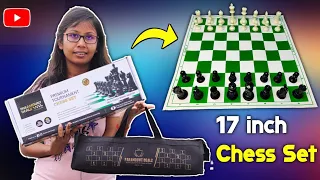 Paramount Dealz Vinyl Tournament Chess Set | Tournament Chess Set Unboxing | How To Play Chess Trick