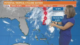 Tracking The Tropics: Monitoring Potential Tropical Cyclone Sixteen's path in Atlantic