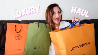HERMES, Louis Vuitton, GUCCI AND MORE😍 || LUXURY SHOPPING HAUL 🛍