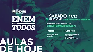 ENEM PARA TODOS - AULA SÁBADO 19/12 - CIÊNCIAS HUMANAS (SOCIOLOGIA) LINK DO MATERIAL NA DESCRIÇÃO