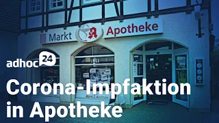 Corona-Impfaktion in Apotheke / Scholz liebäugelt mit Impfpflicht / Großhandels-Deal