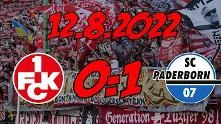 1  FC Kaiserslautern 01 SC Paderborn   12 8 2022   Niederlage in Unterzahl