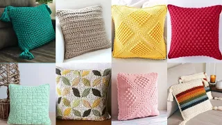 Top stylish crochet knitted cushions design and easy patterns