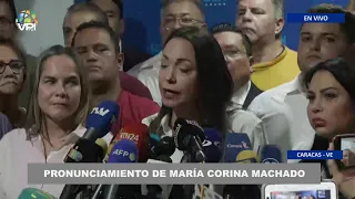 María Corina Machado reacciona tras detención de nuevos miembros de su comando de campaña - 20Mar