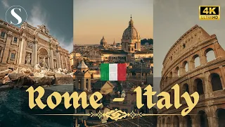 Rome & Vatican 4K Walking Tour | Discovering Vatican | Ancient Colosseum |  Fontana di Trevi