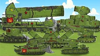 Soviet Mega Tanks All Series - Cartoons about tanks