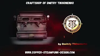Commercial vintage espresso machine for restaurant