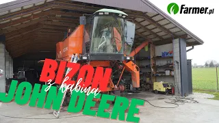 Bizon Z058 Rekord z kabiną od John Deere'a. To niemal zupełnie nowy kombajn! | Farmer.pl