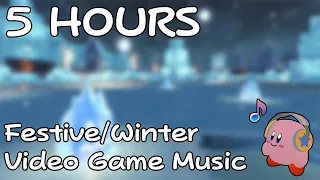 5 HOURS of Winter Video Game Music (With Fireplace Ambience)