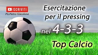 TOP CALCIO: Esercitazione per il pressing nel 4-3-3