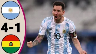 Messi 2 Goals - Argentina 4 × 1 Bolivia | Extended Highlight and goals HD