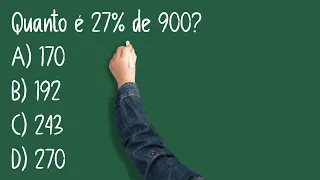 🧮 MATEMÁTICA | Porcentagem: Como calcular quanto é 27% de 900?