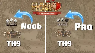 NOOB CAN 3 STAR BUT PRO CANNOT | World's Simplest TH9 War Attack Strategy  2018 | Clash of Clans