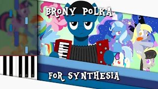 Brony Polka Medley - Synthesia [Piano Tutorial]