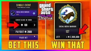 GTA 5 Online The Diamond Casino DLC Update - MONEY GLITCH! Horse Racing Minimum Bet With MAX Payout!