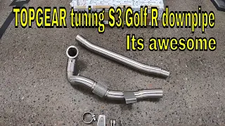 AUDI S3 TOP GEAR TUNING  DOWNPIPE INSTALL