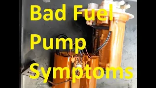 Symptoms of a Fuel Pump Going Bad or Failing