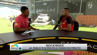 Nick Kyrgios: 2022 Miami Third Round Win Interview