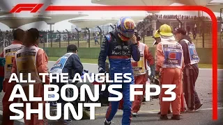 Albon's FP3 Shunt - All The Angles | 2019 Chinese Grand Prix