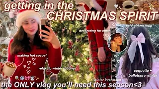 cozy christmas vlog❄️✨aesthetic decor, shopping, & aesthetic winter activities