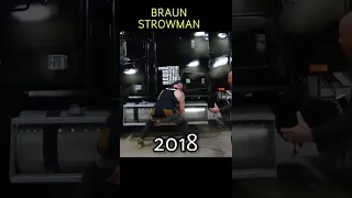 EVOLUTION OF BRAUN STROWMAN!!! #wwe #evolution #shorts