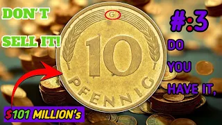 TOP 3 Most Valuable German Coins Worth BIG MONEY - How much Pfennig Coins From Germany