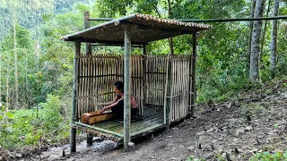 FULL VIDEO 45 Days Building A Outdoor Bathroom, Chickens House, Bed,Table and Chair Bamboo