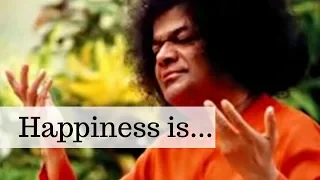 Sri Sathya Sai Baba Discourse -  The Search for Happiness