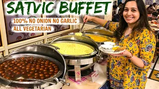 INDIAN FOOD BUFFET (Pure Veg) | MAHABHOG at ISKCON Mumbai | Satvic Food