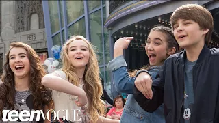 Rowan Blanchard and Sabrina Carpenter Learn to Draw at Disney California Adventure | Besties