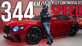 Besser als ein Bugatti? | 344km/h AUTOBAHN Bentley Continental GT Speed | Pirelli P Zero