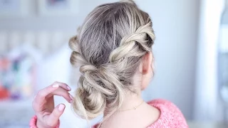 Twist Back Messy Bun | Cute Girls Hairstyles