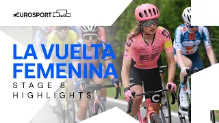 WINNING IN STYLE 😎 | La Vuelta Femenina Stage 8 Highlights | Eurosport Cycling