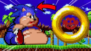 If I Touch a Ring Sonic Gets FAT...and Slow