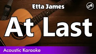 Etta James - At Last (karaoke acoustic)