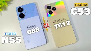 Realme C53 Vs Narzo N55 Speed Test | Helio G88 Vs Unisoc T612 | Atul Tech Bazaar