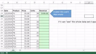 Excel Magic Trick 1060: Double Click To Copy Formulas Down Column, 5 Examples (Some Empty Cells)