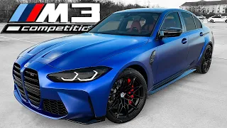 2023 BMW M3 Competition xDrive Walkaround Review + Exhaust Sound & Launch