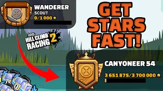 🤩🤤HOW TO GET ADVENTURE STARS FAST! Hill Climb Racing 2 Adventure Walkthrough