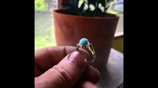 Making A Larimar Ring: Silversmith, Lapidary, Hand Made, Silver Casting