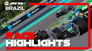 Race Highlights | 2023 Brazilian Grand Prix | F1 22 Career Mode