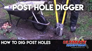 How to dig post holes | post hole digger