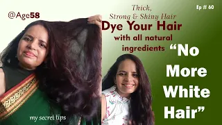 How To Dye Your Hair With All Natural Ingredients | Healthy Silky & Strong Hair Mask | FitAfterFifty